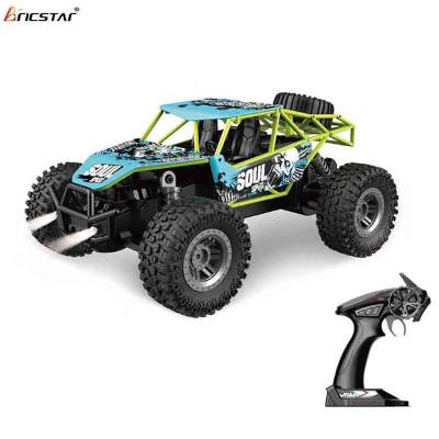 China High Quality 1:18 2.4G 15km/h Bricstar High Quality Mini Alloy Remote Control Off-Road Vehicle RC Stunt Car With Light for sale