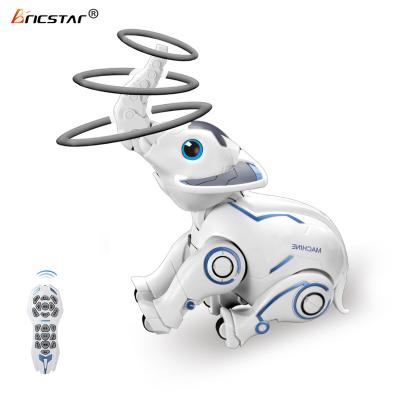 China Best Selling Toy Bricstar Product Battery Operated Remote Control Robot rc Intelligent Programming Elephant Singing With Dancing for sale