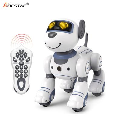 China Touch Sensing/Follow Function Bricstar Best Selling Follow Function Intelligent Programmable Remote Control Robot Toy Smart Stunt Robot Dog Toy with msic for sale