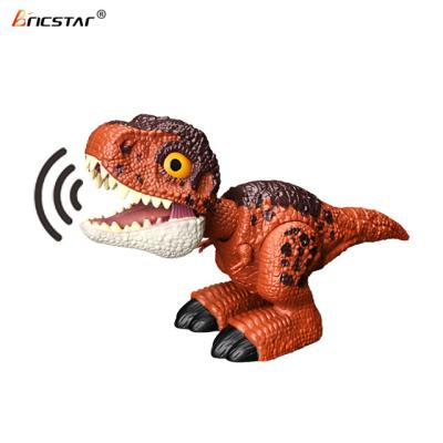 China Neck Stretch and Shrink Bricstar 3D Realistic Kids Dinosaurs Toys Hot Sale Simulation Electric Cute Dinosaurs Toys with Noise for sale