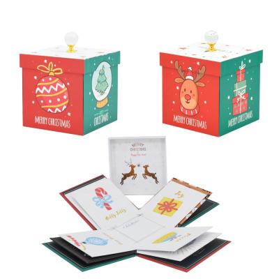 China New Fashion Handmade Custom Christmas Gift Box Factory Christmas Gift Box Packaging Set for sale