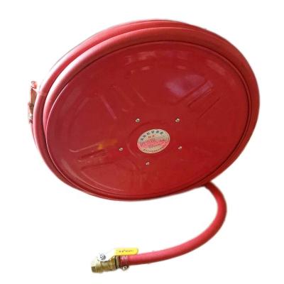 China High Inlet Pressure Fire Hose Reel , JPS Red High Quality Fire Hose Reel for sale