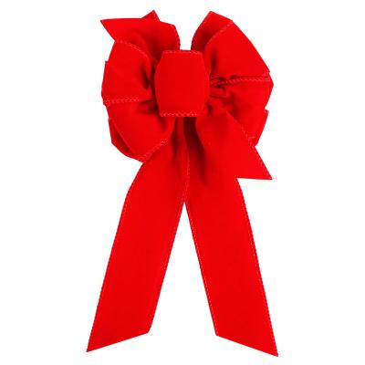 China Add Elegance to Your Christmas Decor with MSD Ribbons Red Velvet Christmas Ribbon Bow for sale