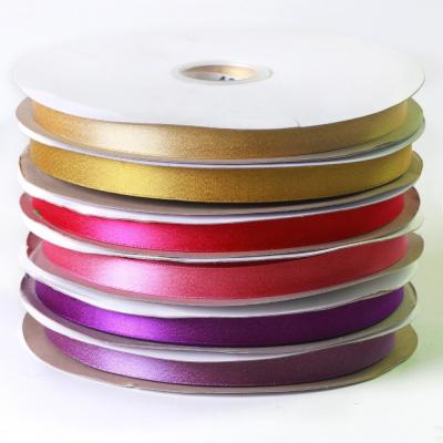 China Polyester Gold/Silver Purl Satin Ribbon 100% Polyester 7 Days Sample Order Lead Time for sale