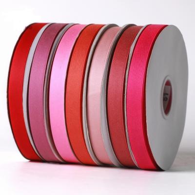 China Double Face Woven Ribbon Polyester Cotton Ribbon with Samples for sale