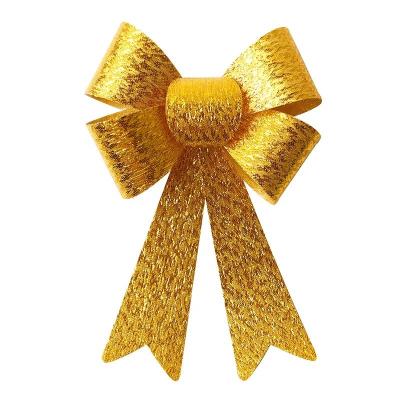 China Hot Style PVC Ribbon Bow 7 Color Choices 15cm*23cm Size for Christmas Decor for sale