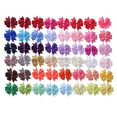 China Clip Hair Bow Style Decoration Fancy Grosgrain Ribbon Hair Bows para meninas Ornamento de cabelo à venda