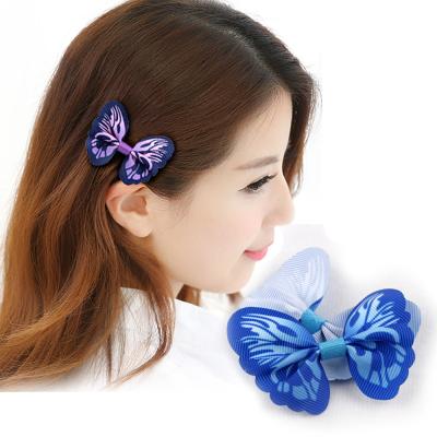 China Ribbon Hair Clip Butterfly 6.2*5cm Stylish Addition to Your Fashion Collection for sale