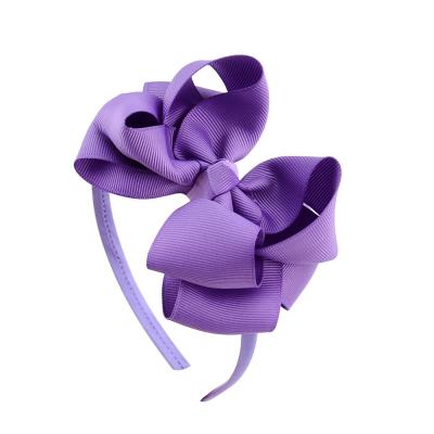 China Latest Design Pure Handmade Green Ribbon Flower Hairband for Children Acceptable OEM for sale