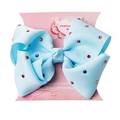 China Customized Size Big Hair Bows Jojo Bow with Clip Fashionable Girl Hair Decoration for sale