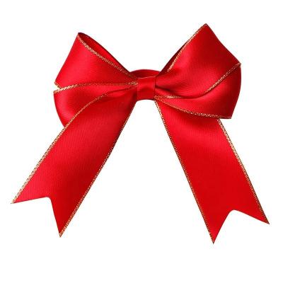 China Stretch Loop Satine Ribbon Bow voor Parfumfles Neck in Rood of Op maat gemaakte prestaties Te koop