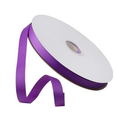 China Eco-friendly 6mm Purple Grosgrain Ribbon 1/4 de polegada com e Color Fastness Grau 4 à venda