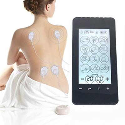 China Rechargeable 12-Mode Body Touch Screen Backlight Massage Instrument DIX Physiotherapy Anti-stress Pain Relieve Machine for sale