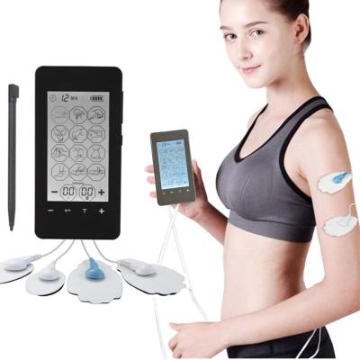 China Ten Unit 12 Mode Touch Screen Physiotherapy Device Electric Unobstructed Body Therapy Massager / Digital Meridians Touch Screen for sale