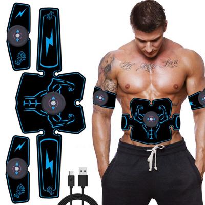 China ABS EMS Abdominal Muscle Stimulator Body Waist Trainer Fitness Slimming Belt Easy Electric Weight Loss Massager for Man and Woman for sale