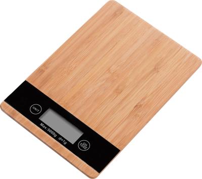 China Weight Measuring BL-QC05 New Design Bamboo Coffee Scale 5KG Electronic Food Weight Measuring Cooking Kitchen Scale for sale