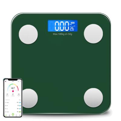 China Stocked BL-2606 Body Fat Scale OEM ODM Blue Tooth Connect BMI Body Fat Stone Muscle Water Ambient Temperature Measurement for sale