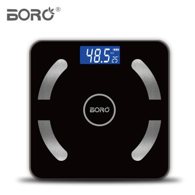 China High quality bathroom scales BL-2801 bmi bathroom scale body weighing glass body fat smart personal scales with app for sale