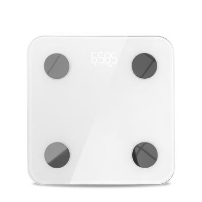 China BL-2046 New Arrival 26cm Glass Enclosed Whole Body Fat Enclosed Ultra White Bathroom Scale With LED Display for sale