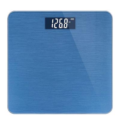 China Large Body Bathroom Scales BL-1608 Electronic Display 180Kg 396Lb Digital LCD Scale Brushed Metallic Mini for sale