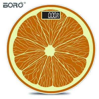 China BL-1602 Weight Function Balance Smart Electronic Weighing Scale Customize OEM Round Body Digital Bathroom Scale for sale