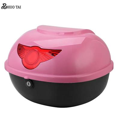 China High Quality Universal Plastic Waterproof Scooter Tail Fasion Storage Box Trunk Fasion Motorcycle Rear Box 18L pp for sale