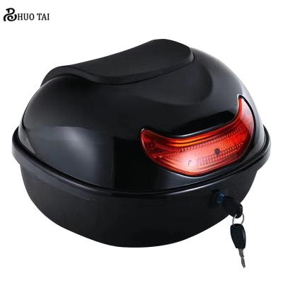 China High Quality Paint Fasion 18L ABS/PP Material Motorcycle Trunk Storage Box Fasion Motorcycle Tail Box Scooter Back Box for sale