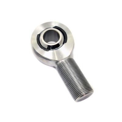 China Universal Left & Right Male Workshop Machine Repairs Threaded Hard Chrome Plated Steel Slotted Loader Rod Ends Ball Bearing for sale