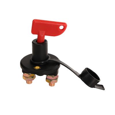 China Universal Rotary Car Battery Cooper And Car 12V 24V Plastics Auto Disconnect Isolator Power Cut Out Key Switch for sale