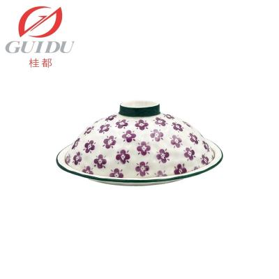 China Factory Direct Sales Viable Flower Porcelain Butter Dish With Lid Butter Dish Ceramic Butter Container for sale