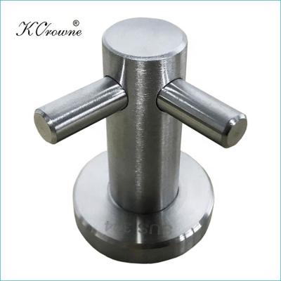 China Wholesale Anti Corrosion 304 Stainless Steel Toilet Compartment Divider Rustproof Coat Hook Cheap Hardware Supplies for sale