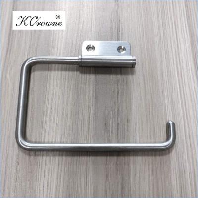 China Anti Corrosion 304 Stainless Steel Toilet Compartment Partition Paper Holder Single Cheap Rustproof Hook for sale