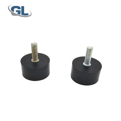 China Rubber+ Steel / Stainless Anti Vibration Mounts Small Rubber Damper Shock Absorber Hemispherical Rubber Chair Leg Screw Rubber Feet for sale