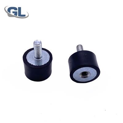 China Rubber+ Steel / Stainless Rubber Shock Absorber mechanical Air Conditioner Damper Silent Block Threaded Stud Vibration Isolator Rubber Mount for sale