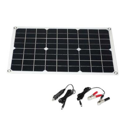 China Solar Power System 12V/18V 18W Solar Panel Monocrystalline Solar Panel Solar Power System RV Solar Panel House Roof Off-grid System for sale