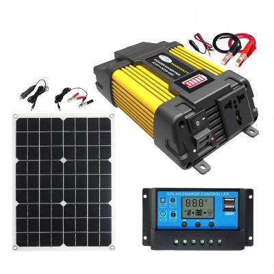 China Home Power inverter DC 12V to AC220V /110V 500W Solar System modified sine wave inverter with LED display and double USB interface for sale