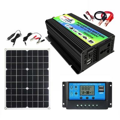 China Home 300w Foldable solar panels portable solar power station charge controller off Grid inverter Solar Energy System For Home kit for sale