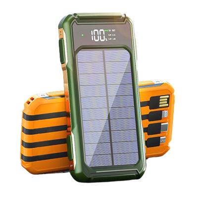 China Quick Charge Support Waterproof Outdoor Camping Powerbank 10000mah/20000mah Mobile Portable Power Bank Sunshine Solar Phone Chargers for sale