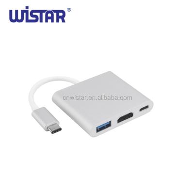 China Wistar HD-DVD Type C Male to Female + USB 3.0 Female Type C + Female Hdmi Cable and Adapter Support 1080P HDMI 4K 2.0 Customized CN client ; JIA for sale