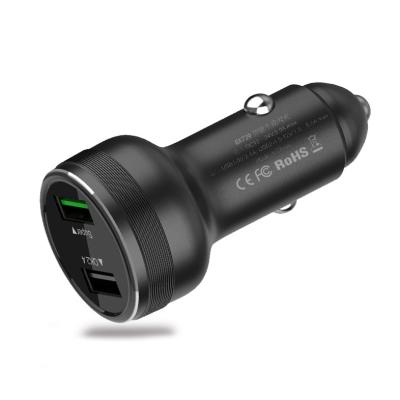 China QC In-Car Adapter Dual USB Car Charger WISTAR 65W Mobile Phone Fast Car Charger Super Fast Dual Access Fast Charging Mobile Phone for sale