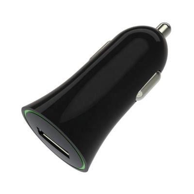 China Mobile Phone Tablet MP3 GPS 5V 2.1A Small Horn Shape Single Left USB Car Charger Adapter for sale