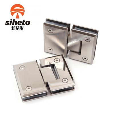 China Long Working Life 304/201Bathroom Fittings Stainless Steel 180 Degree Glass To Shower Glass Hinge Bathroom Glass Door for sale