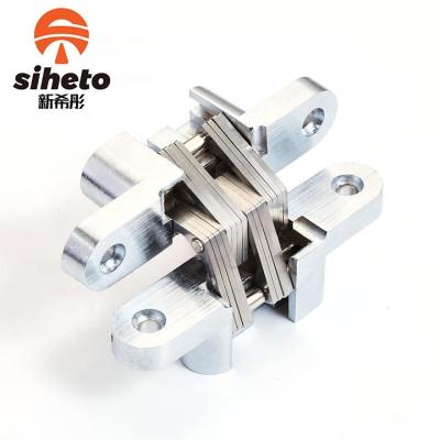 China 180 Degree Easy Entry Zinc Alloy Concealed Concealed Door Hinges Stainless Steel For Flush Doors for sale