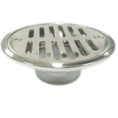 China Sustainable Round Zinc Chrome Plated Linear Cover Floor Drain For Bathroom Toilet Bar LB-3119-A for sale