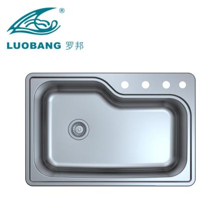 China With Faucet Single Bowl Stainless Steel Kitchen Sink for sale