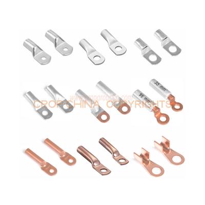 China For Transition Of Wires Low Voltage Lug Connector Circular Aluminum Copper Aluminum Electrical Cable Shoes for sale