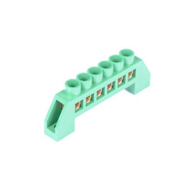 China Electrical Installation Terminal Block Connector Din Rail Brass Busbar Terminals for sale