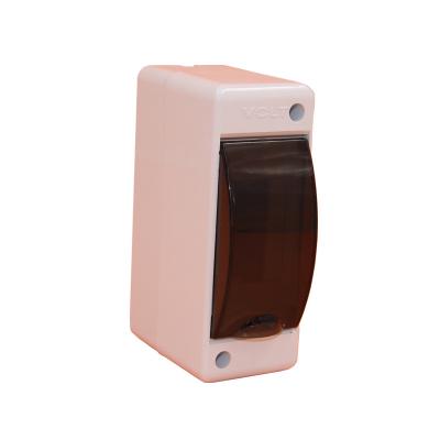 China Low Voltage Distribution Networks DBS Series 2 Way Surface Mount ABS Plastic Circuit Breaker Distribution Box for sale