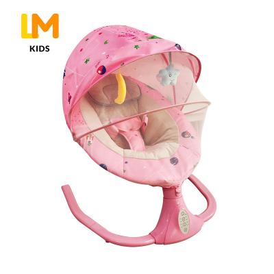 China 2022 modern modern baby swing durable remote controlled soft bed cradle multi-mode swing baby chair for sale