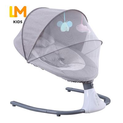 China Modern Bluetooth Remote Control Music Sleep Swing Chair Indoor Rocking Hutch Newborn Dining Baby Crib for sale